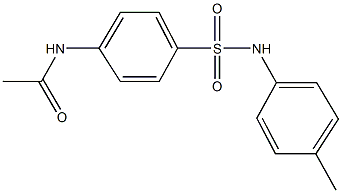 N-[4-(4-toluidinosulfonyl)phenyl]acetamide Struktur