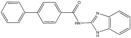 N-(1H-benzimidazol-2-yl)[1,1'-biphenyl]-4-carboxamide Struktur