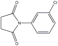 1-(3-chlorophenyl)-2,5-pyrrolidinedione Struktur