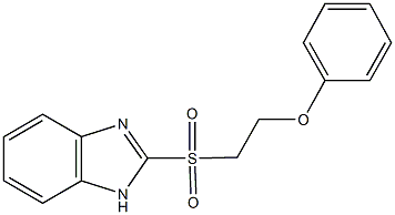 1H-benzimidazol-2-yl 2-phenoxyethyl sulfone Struktur