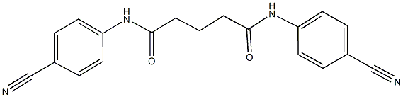 N~1~,N~5~-bis(4-cyanophenyl)pentanediamide Struktur