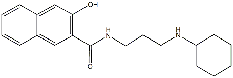 N-[3-(cyclohexylamino)propyl]-3-hydroxy-2-naphthamide Struktur