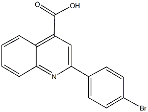 2-(4-bromophenyl)-4-quinolinecarboxylic acid Struktur