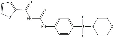 N-(2-furoyl)-N'-[4-(4-morpholinylsulfonyl)phenyl]thiourea Struktur