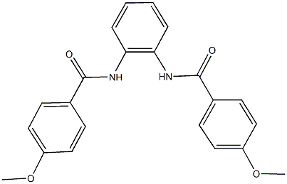 4-methoxy-N-{2-[(4-methoxybenzoyl)amino]phenyl}benzamide Struktur