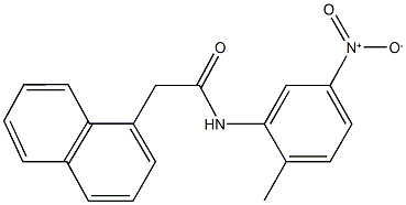 N-{5-nitro-2-methylphenyl}-2-(1-naphthyl)acetamide Struktur