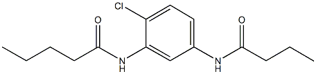 N-[5-(butyrylamino)-2-chlorophenyl]pentanamide Struktur