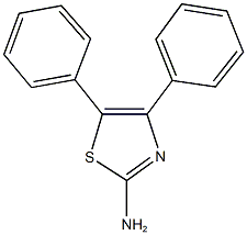 4,5-diphenyl-1,3-thiazol-2-ylamine Struktur