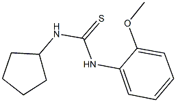 N-cyclopentyl-N'-(2-methoxyphenyl)thiourea Struktur