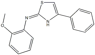 N-(2-methoxyphenyl)-4-phenyl-1,3-thiazol-2-amine Struktur