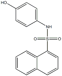 N-(4-hydroxyphenyl)-1-naphthalenesulfonamide Struktur