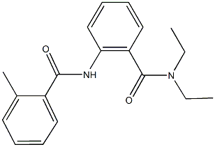 N,N-diethyl-2-[(2-methylbenzoyl)amino]benzamide Struktur