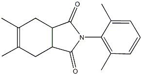 2-(2,6-dimethylphenyl)-5,6-dimethyl-3a,4,7,7a-tetrahydro-1H-isoindole-1,3(2H)-dione Struktur