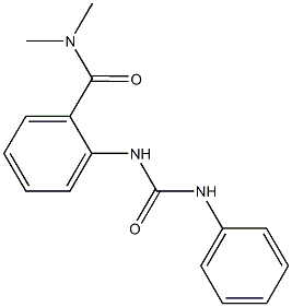 2-[(anilinocarbonyl)amino]-N,N-dimethylbenzamide Struktur