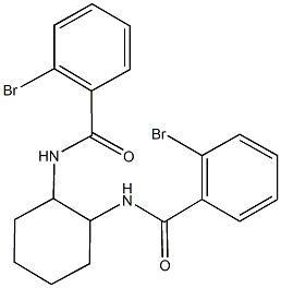 2-bromo-N-{2-[(2-bromobenzoyl)amino]cyclohexyl}benzamide Struktur