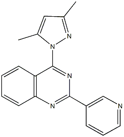 4-(3,5-dimethyl-1H-pyrazol-1-yl)-2-(3-pyridinyl)quinazoline Struktur