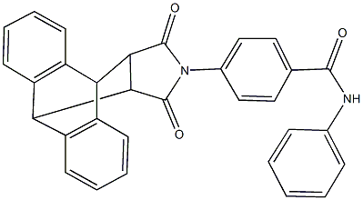 4-(16,18-dioxo-17-azapentacyclo[6.6.5.0~2,7~.0~9,14~.0~15,19~]nonadeca-2,4,6,9,11,13-hexaen-17-yl)-N-phenylbenzamide Struktur