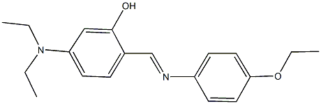 5-(diethylamino)-2-{[(4-ethoxyphenyl)imino]methyl}phenol Struktur