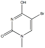 5-bromo-4-hydroxy-1-methyl-2(1H)-pyrimidinone Struktur