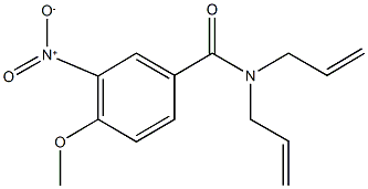 N,N-diallyl-3-nitro-4-methoxybenzamide Struktur