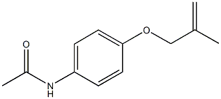 N-{4-[(2-methyl-2-propenyl)oxy]phenyl}acetamide Struktur