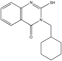 3-(cyclohexylmethyl)-2-sulfanyl-4(3H)-quinazolinone Struktur