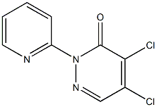 4,5-dichloro-2-(2-pyridinyl)-3(2H)-pyridazinone Struktur