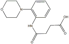 4-[2-(4-morpholinyl)anilino]-4-oxobutanoic acid Struktur