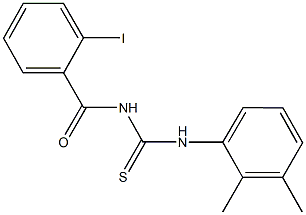 N-(2,3-dimethylphenyl)-N'-(2-iodobenzoyl)thiourea Struktur