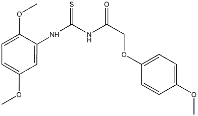 N-(2,5-dimethoxyphenyl)-N'-[(4-methoxyphenoxy)acetyl]thiourea Struktur