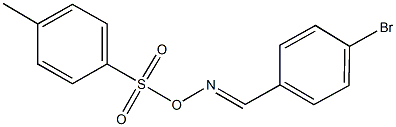 1-bromo-4-({[(4-methylphenyl)sulfonyl]oxyimino}methyl)benzene Struktur