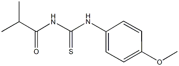 N-isobutyryl-N'-(4-methoxyphenyl)thiourea Struktur