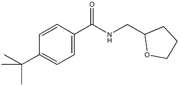 4-tert-butyl-N-(tetrahydro-2-furanylmethyl)benzamide Struktur