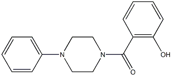 2-[(4-phenyl-1-piperazinyl)carbonyl]phenol Struktur