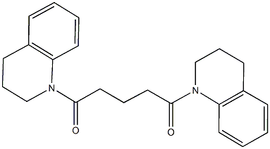 1-[5-(3,4-dihydro-1(2H)-quinolinyl)-5-oxopentanoyl]-1,2,3,4-tetrahydroquinoline Struktur