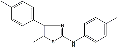 N-[5-methyl-4-(4-methylphenyl)-1,3-thiazol-2-yl]-N-(4-methylphenyl)amine Struktur