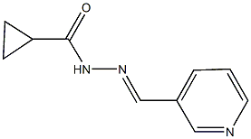 N'-(3-pyridinylmethylene)cyclopropanecarbohydrazide Struktur