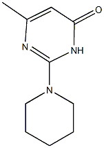 6-methyl-2-(1-piperidinyl)-4(3H)-pyrimidinone Struktur