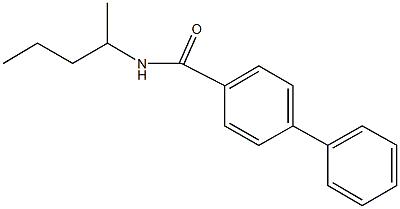 N-(1-methylbutyl)[1,1'-biphenyl]-4-carboxamide Struktur