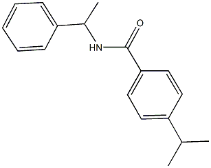 4-isopropyl-N-(1-phenylethyl)benzamide Struktur