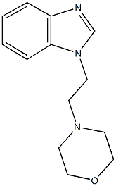 1-(2-morpholin-4-ylethyl)-1H-benzimidazole Struktur