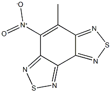 4-nitro-5-methyl[1,2,5]thiadiazolo[3,4-e][2,1,3]benzothiadiazole Struktur