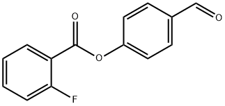 4-formylphenyl 2-fluorobenzoate Struktur