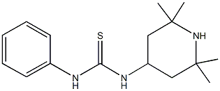 N-phenyl-N'-(2,2,6,6-tetramethyl-4-piperidinyl)thiourea Struktur