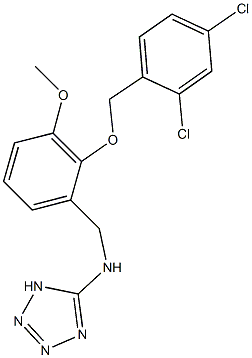 N-{2-[(2,4-dichlorobenzyl)oxy]-3-methoxybenzyl}-N-(1H-tetraazol-5-yl)amine Struktur