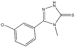 5-(3-chlorophenyl)-4-methyl-2,4-dihydro-3H-1,2,4-triazole-3-thione Struktur