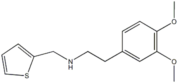 2-(3,4-dimethoxyphenyl)-N-(2-thienylmethyl)ethanamine Struktur