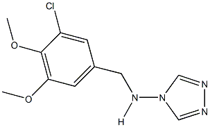 N-(3-chloro-4,5-dimethoxybenzyl)-N-(4H-1,2,4-triazol-4-yl)amine Struktur