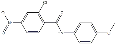 2-chloro-4-nitro-N-(4-methoxyphenyl)benzamide Struktur