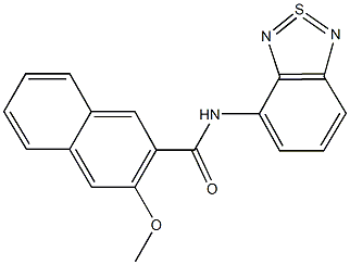 N-(2,1lambda~4~delta~2~,3-benzothiadiazol-4-yl)-3-methoxy-2-naphthamide Struktur